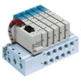 SMC solenoid valve 4 & 5 Port SS5Y3-50/51, 3000 Series Manifold for Series EX510 Gateway Serial Transmission System (IP20)